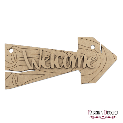 Blank for decoration "Welcome" #122