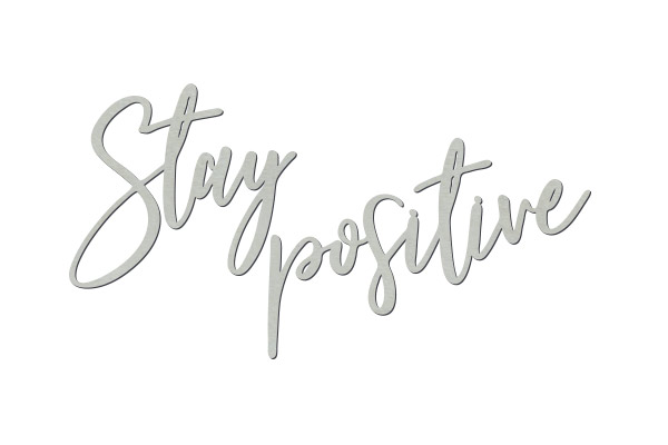 Tekturek "Stay positive" #448 - foto 0  - Fabrika Decoru