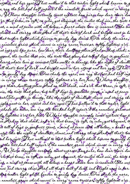 overlay " letter with lavender" 21х29,7 сm