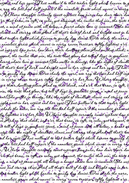 Overlay " Letter with lavender" 21х29,7 сm