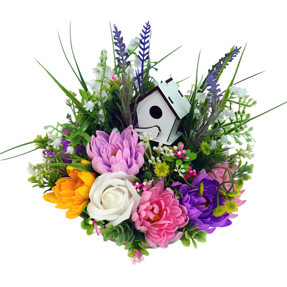 Seifenblumen-Bouquet „Frühlingswiese“, 250 x 250 x 260 mm - foto 1  - Fabrika Decoru