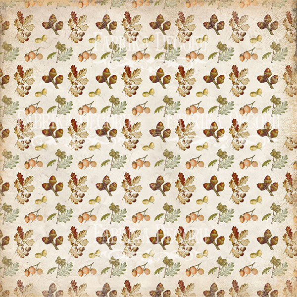 Набор бумаги для скрапбукинга Botany autumn 20x20 см, 10 листов - Фото 2