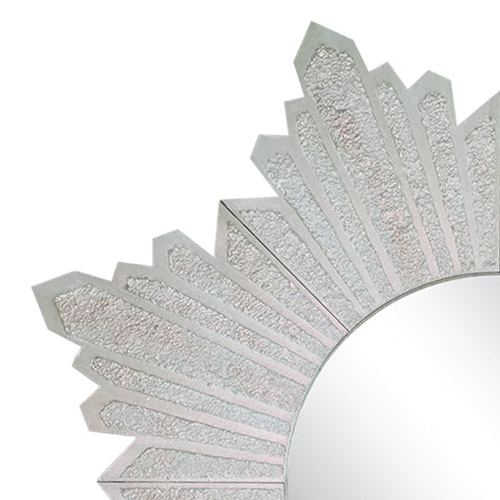 Mirror Sun Silver with texture, DIY Kit for creativity #23 - foto 2