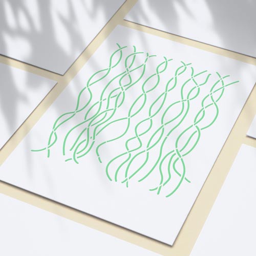 Stencil reusable, 15x20cm Vines background, #412 - foto 1