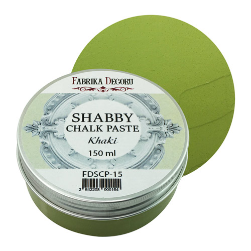 меловая паста shabby chalk paste хаки 150 мл фабрика декору