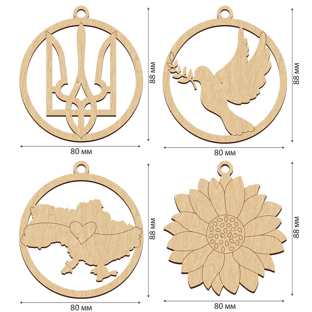 Набор фигурок для декорирования #549 - Фото 0