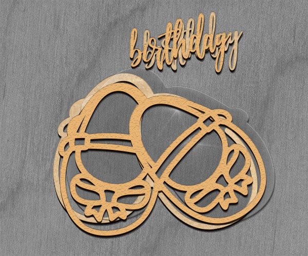 Mega Shaker Maßset, 15cm x 15cm, Figurenrahmen Booties - Geburtstag - foto 3  - Fabrika Decoru