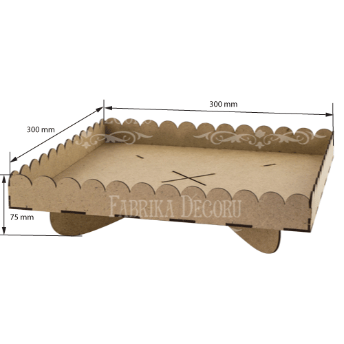 Cupcake stand "Square openwork-1" #086 - foto 1