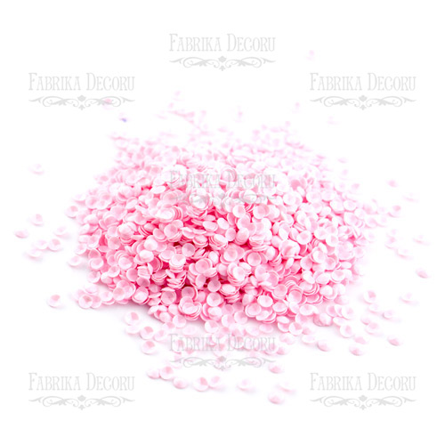 Cekiny Okrągłe miseczki, różowe, #309 - foto 0  - Fabrika Decoru