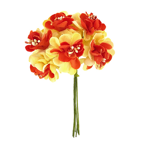 Set of flowers of the apple tree orange, 6 pcs