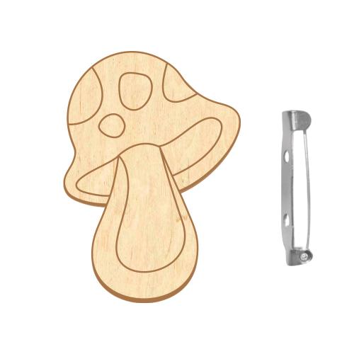 Brooch blank for coloring #098 “Jolly fly agaric”