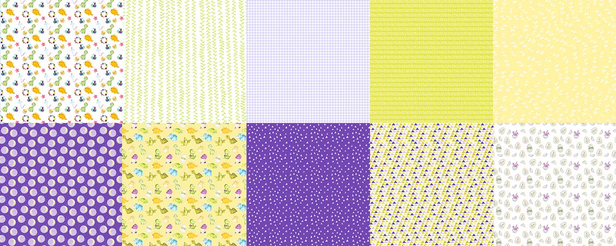 Double-sided scrapbooking paper set Dino baby 12"x12" 10 sheets - foto 0