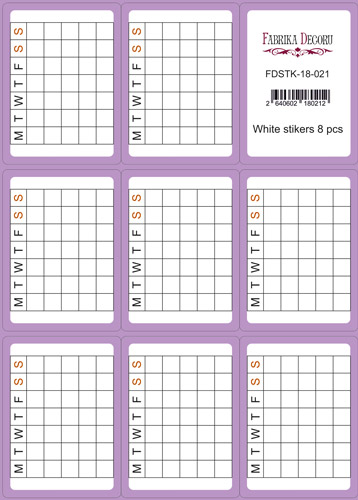 Set of stickers for journaling and planners #18-021