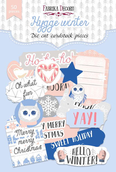 Set of die cuts Huge Winter, 50 pcs