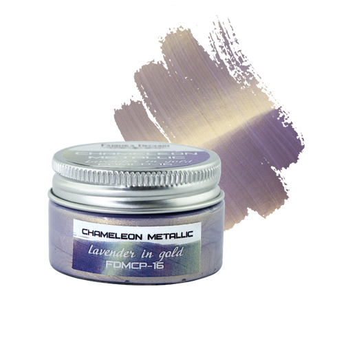 Metallic-Chamäleon-Lack Lavendel in Gold 30 ml - Fabrika Decoru