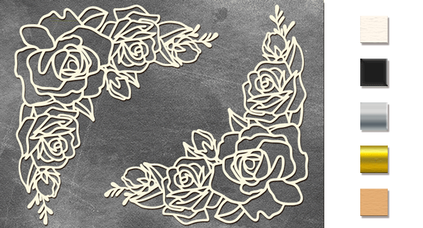 Chipboards set "Roses - border" #360