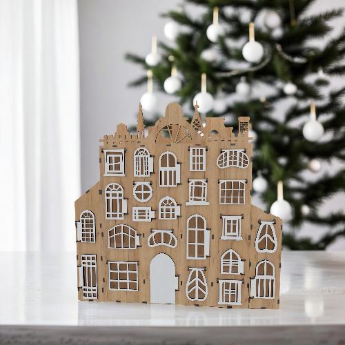 Adventskalender „Fröhliches Schloss“, für 24 Zellen, DIY Kit #417 - foto 1  - Fabrika Decoru
