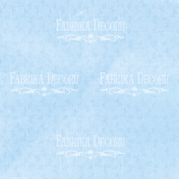 Blatt doppelseitiges Papier für Scrapbooking Shabby Baby Boy Redesign #35-01 12"x12" - foto 0  - Fabrika Decoru