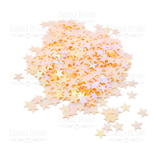 Sequins Stars, apricot, #102 - foto 0