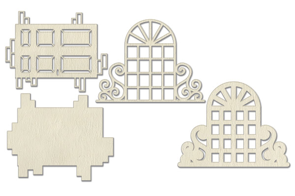 Chipboard embellishments set, FDCH-296