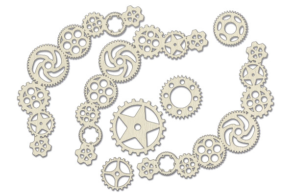 Chipboard embellishments set, "Steampunk 2" #391