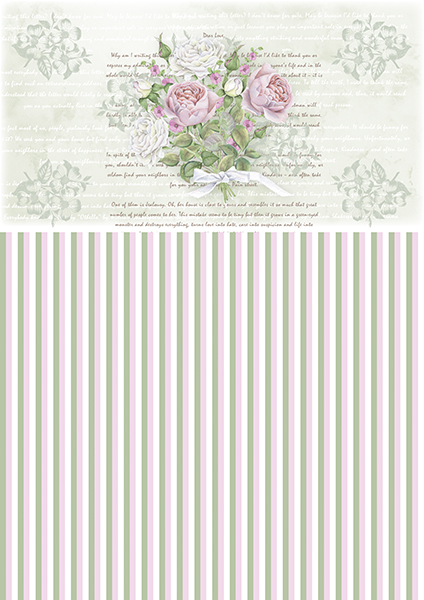Decoupage card #0001, 21cm x 29,7cm