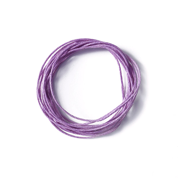Round wax cord, d=1mm, color Violet
