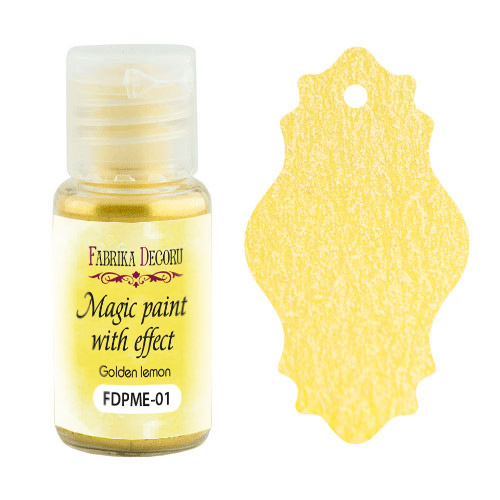 Dry paint Magic paint with effect Golden lemon 15ml
