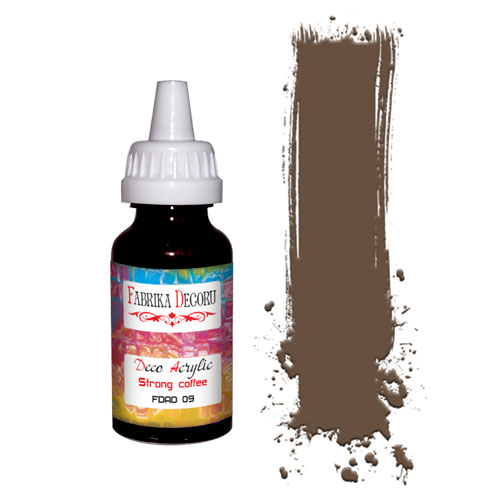 Acrylic paint Strong coffee 40 ml