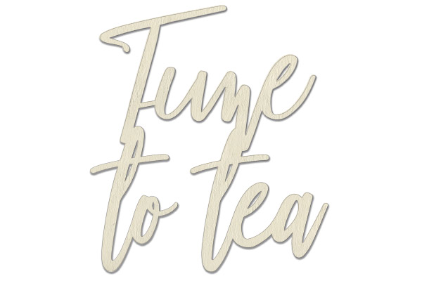 Chipboard embellishments set, "Time to tea" 