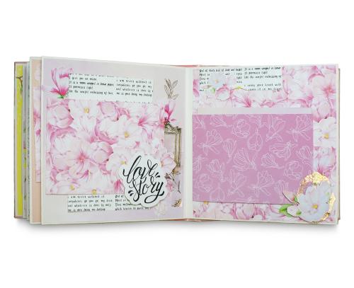 Scrapbooking photo album “Magnolia in Bloom”, 20cm x 20cm, DIY Kit #12 - foto 5