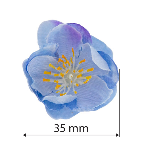 Kwiat śliwy niebieski z fioletowym, 1 szt - foto 1  - Fabrika Decoru