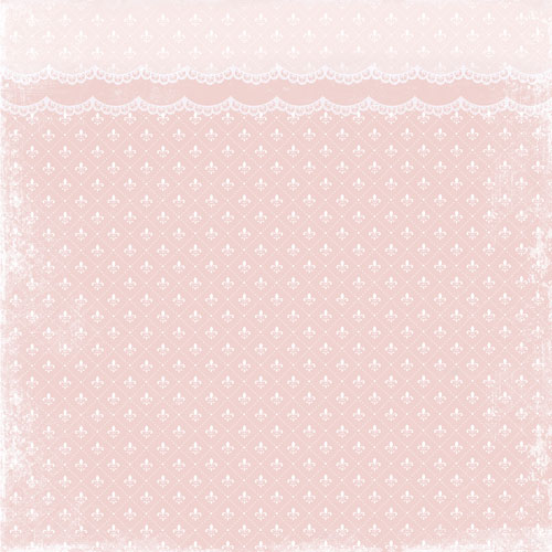 Blatt doppelseitiges Papier für Scrapbooking Baby Shabby #1-06 12"x12" - Fabrika Decoru