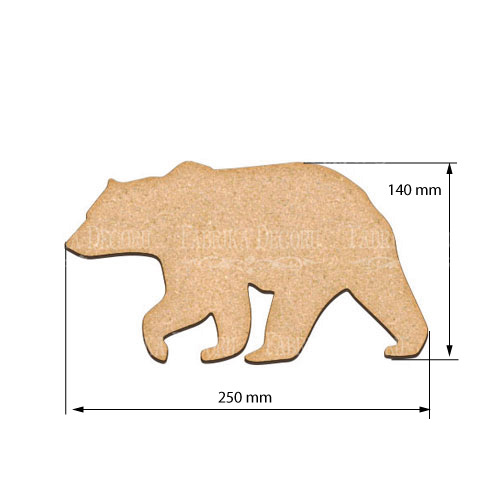  Art board Bear 1 25х14 cm - foto 0