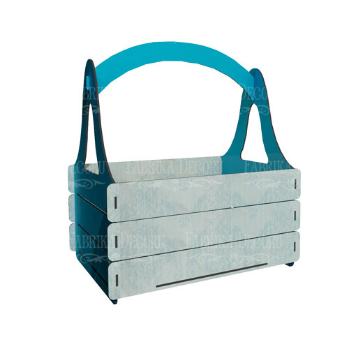 Top Handle Fruit Basket Gift Box, 330 х 345 х 250 mm, DIY kit #289 - foto 0