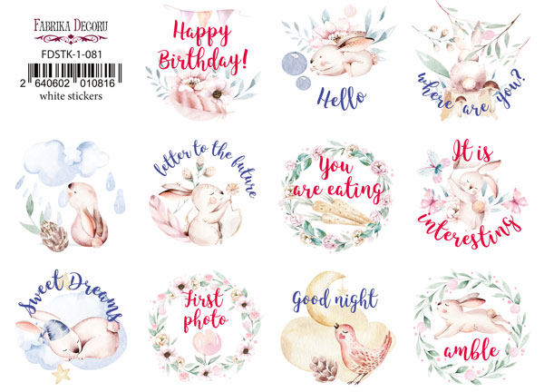 Journaling stickers set #1-081