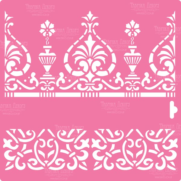 Stencil for decoration XL size (30*30cm), Curbs #116