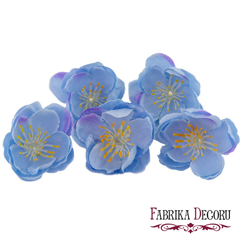 Kwiat śliwy niebieski z fioletowym, 1 szt - Fabrika Decoru