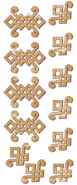 set of mdf ornaments for decoration #70