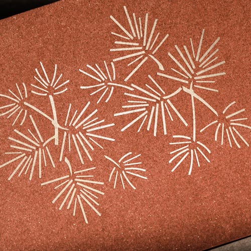 Stencil for crafts 15x20cm "Spruce branches" #063 - foto 0