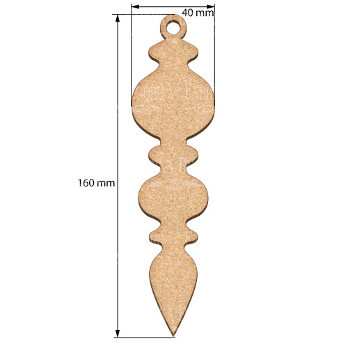 Blank for decoration New year tree toy 31, #462 - foto 0