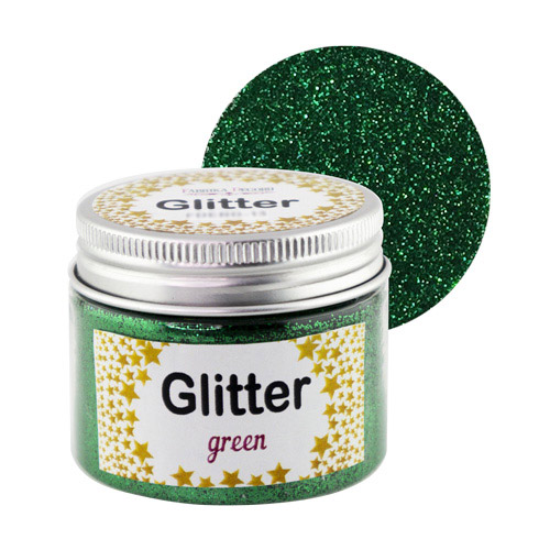 Glitter, Farbe Grün, 50 ml - Fabrika Decoru