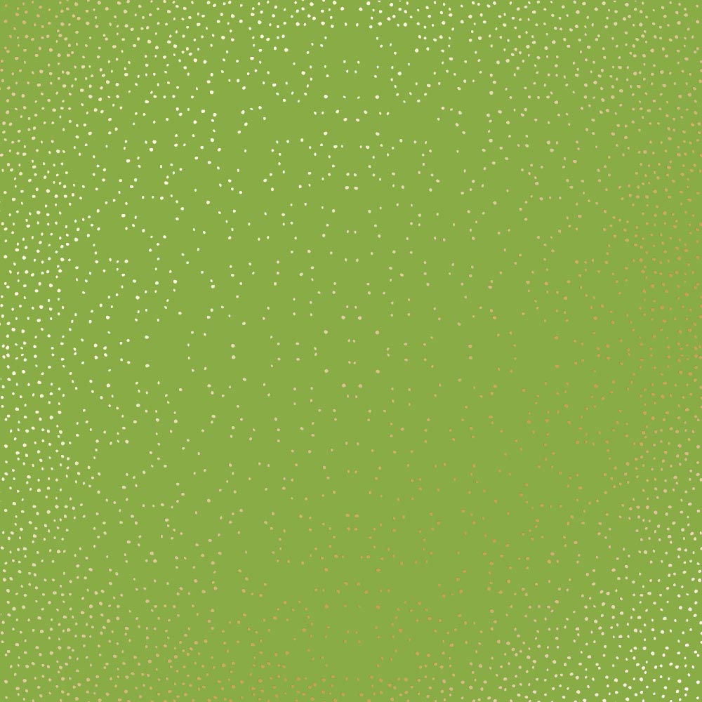 лист односторонней бумаги с фольгированием, дизайн golden mini drops, bright green, 30,5см х 30,5см