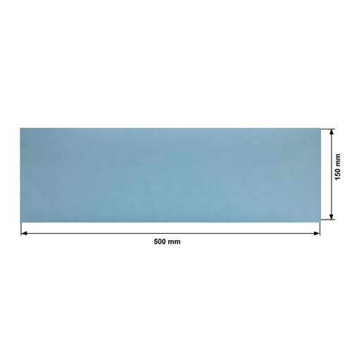 Stück PU-Leder Blau, Größe 50 cm x 15 cm - foto 0  - Fabrika Decoru