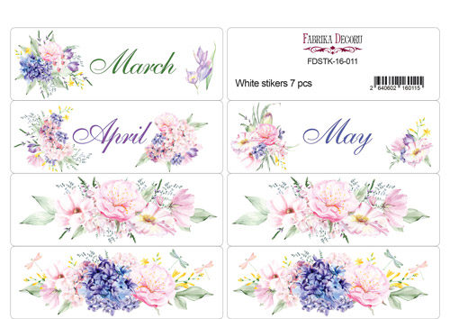 Set of stickers for journaling and planners #16-011