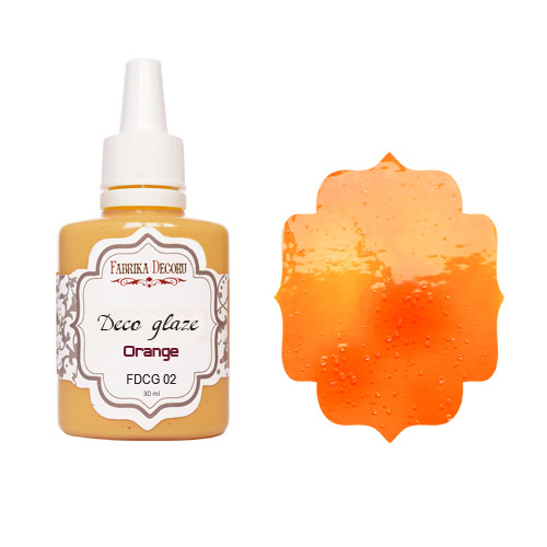 Deko-Glasur Orange 30 ml - Fabrika Decoru