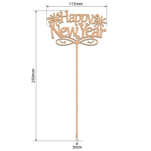 Topper Happy New Year, #300 - foto 1  - Fabrika Decoru