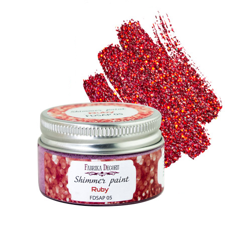 Schimmerfarbe Ruby 30 ml - Fabrika Decoru