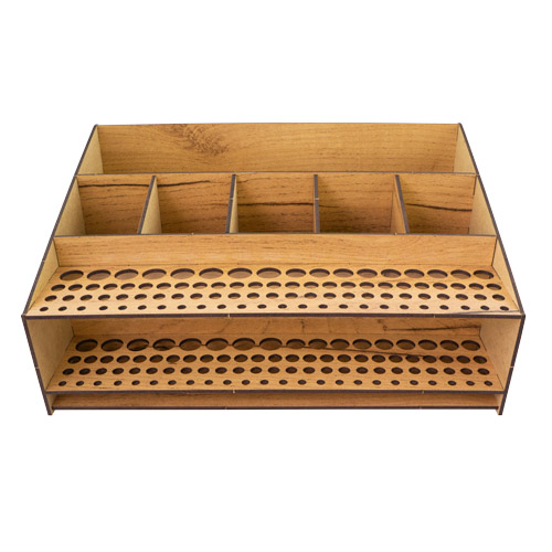 Schreibtisch-Organizer für Pinsel und Kunstzubehör, 326mm x 215mm х 160mm, #373 - foto 2  - Fabrika Decoru
