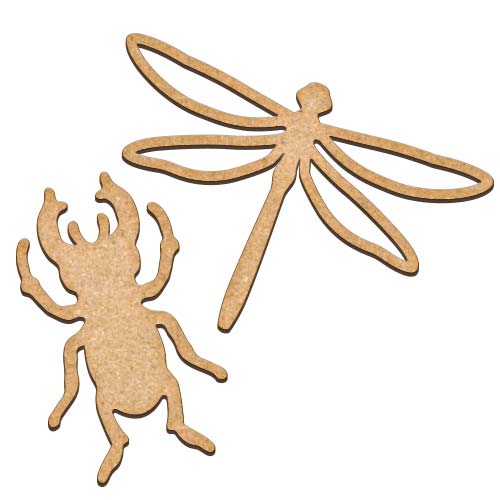 Kunstkarton Libelle und Käfer - Fabrika Decoru